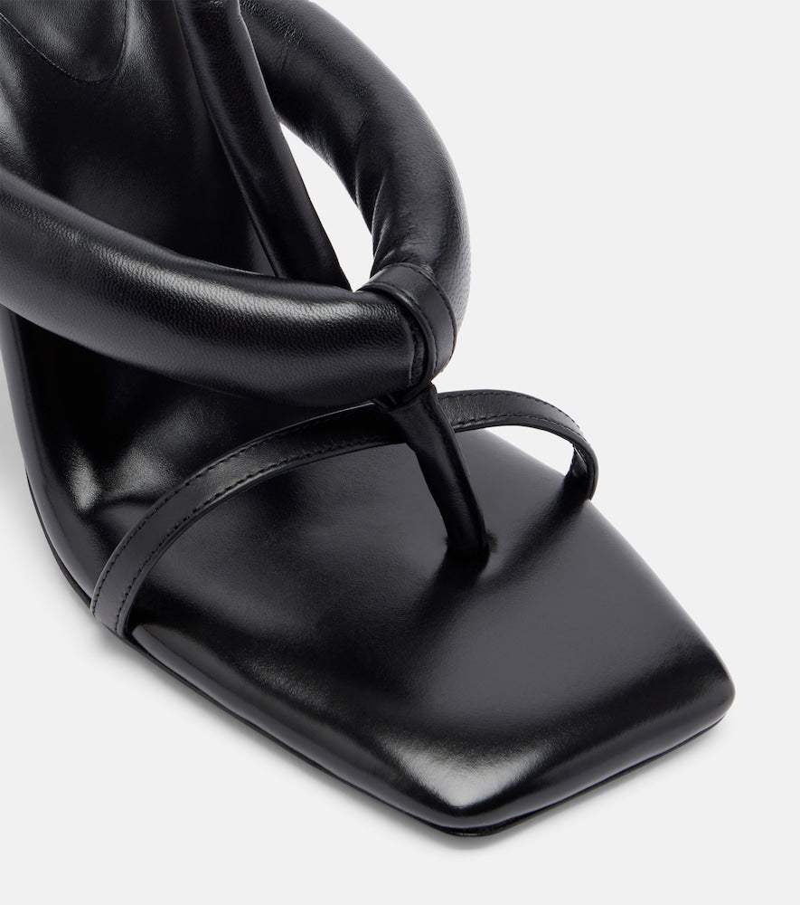 Givenchy Boudoir leather thong sandals in Black - Heeled Sandals