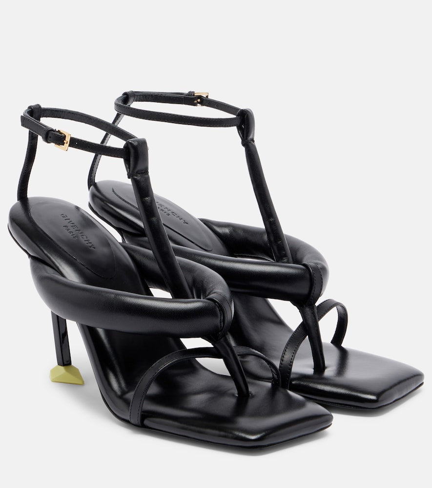 Givenchy Boudoir leather thong sandals in Black - Heeled Sandals