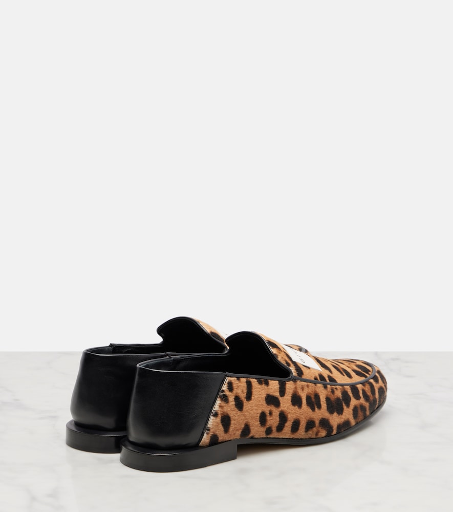 Givenchy Label leopard-print calf hair loafers (Multicoloured) - Loafers
