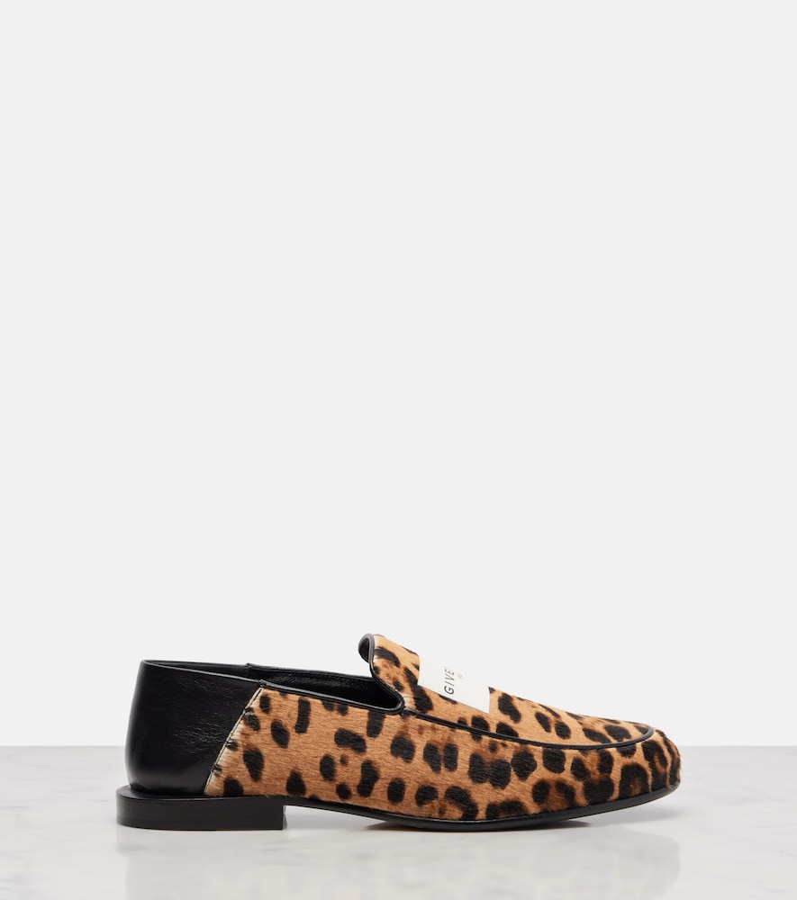 Givenchy Label leopard-print calf hair loafers (Multicoloured) - Loafers
