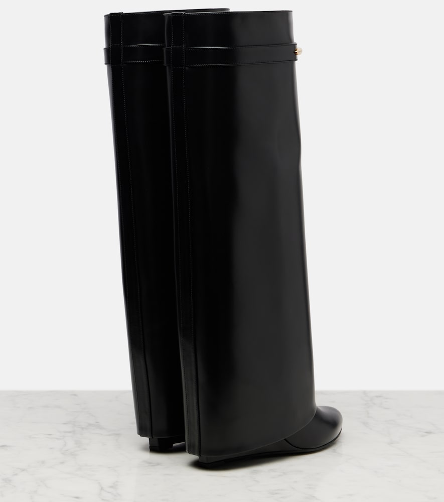 Givenchy Shark leather knee-high boots - Black Knee-high Boots