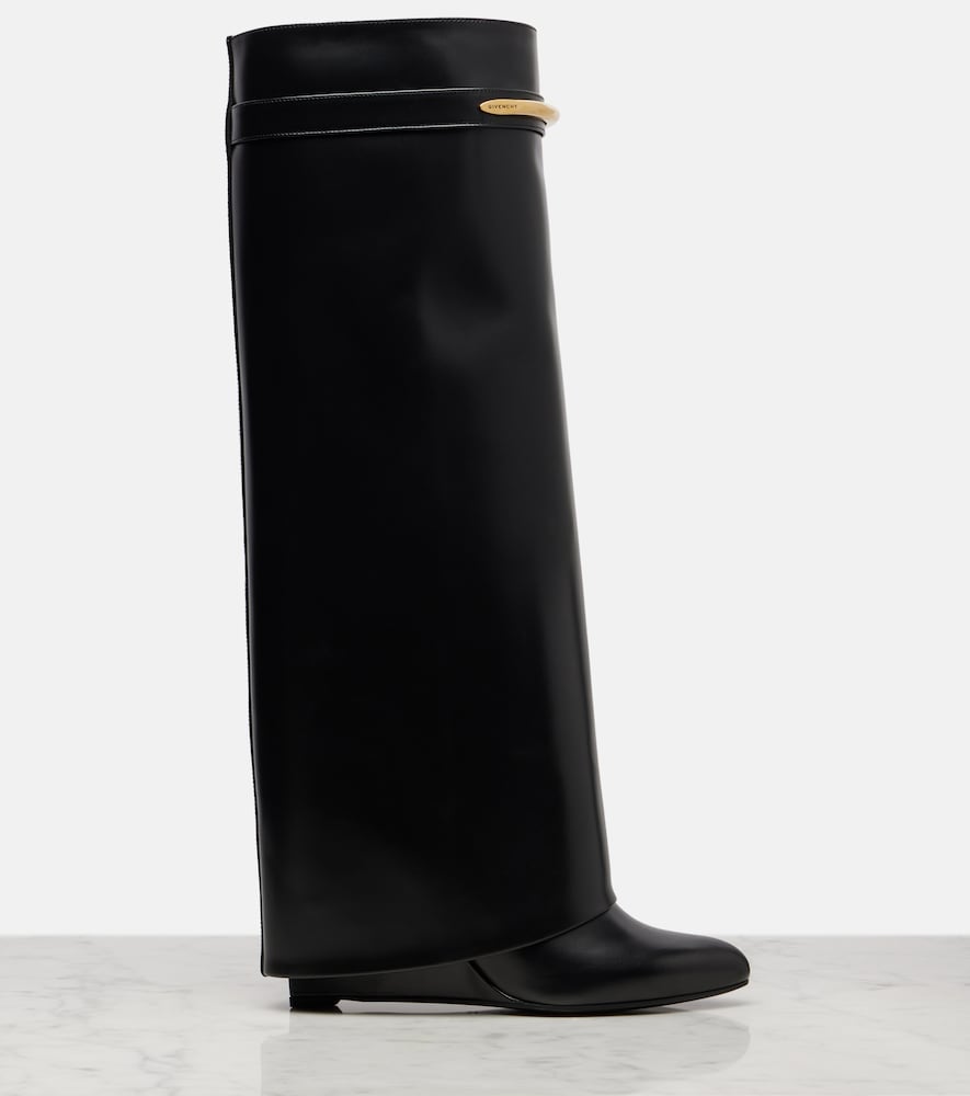 Givenchy Shark leather knee-high boots - Black Knee-high Boots