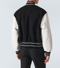Givenchy Wool-blend and leather bomber jacket