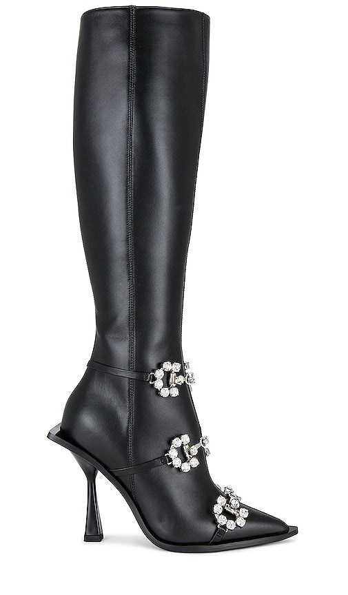 God Save Queens Two Steps From Hell Boots in Black - God Save Queens - Two Steps From Hell - Bottes noires - God Save Queens 离地狱两步之遥黑色靴子 - God Save Queens Two Steps From Hell Stiefel in Schwarz - God Save Queens Two Steps From Hell 부츠 블랙 색상 - Stivali God Save Queens a due passi dall'inferno in nero