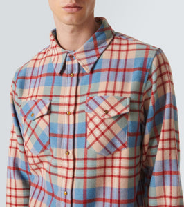 God's True Cashmere Al's Run plaid cashmere shirt