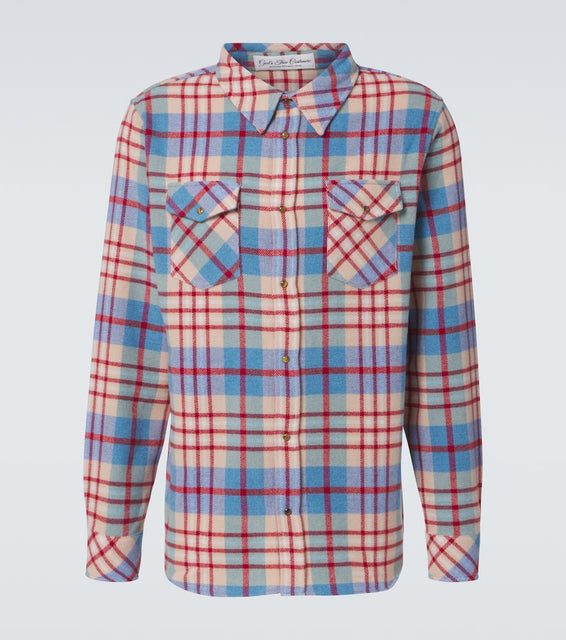 God's True Cashmere Al's Run plaid cashmere shirt