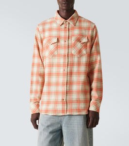 God's True Cashmere Plaid cashmere shirt