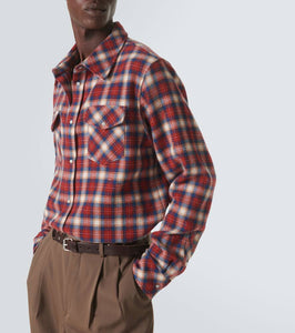 God's True Cashmere Ski Santa Fe plaid cashmere shirt