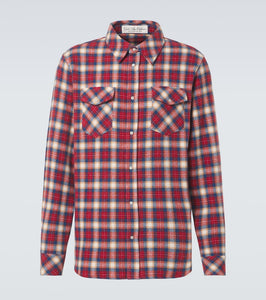 God's True Cashmere Ski Santa Fe plaid cashmere shirt