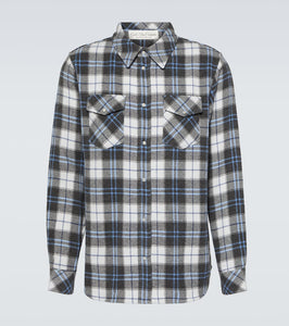 God's True Cashmere Tartan cashmere shirt