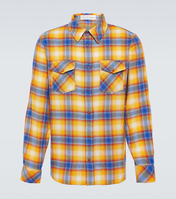 God's True Cashmere Tartan cashmere shirt