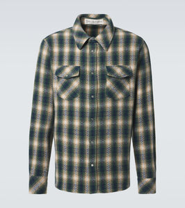 God's True Cashmere Tartan cashmere shirt