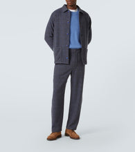 God's True Cashmere Wizard herringbone checked cashmere overshirt