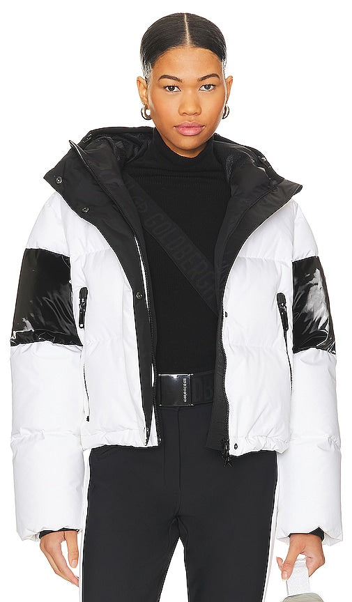Goldbergh Arleth Ski Jacket in White - Veste de ski Goldbergh Arleth en blanc - Goldbergh Arleth 白色滑雪夹克 - Goldbergh Arleth Skijacke in Weiß - Goldbergh Arleth 스키 자켓 화이트 색상 - Giacca da sci Goldbergh Arleth in bianco