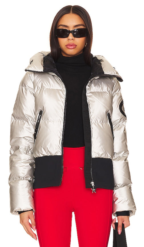 Goldbergh Bombardino Jacket in Metallic Silver - Veste Goldbergh Bombardino en argent métallisé - Goldbergh Bombardino 金属银夹克 - Goldbergh Bombardino Jacke in Metallic-Silber - Goldbergh Bombardino 재킷 - Giacca Goldbergh Bombardino in argento metallizzato