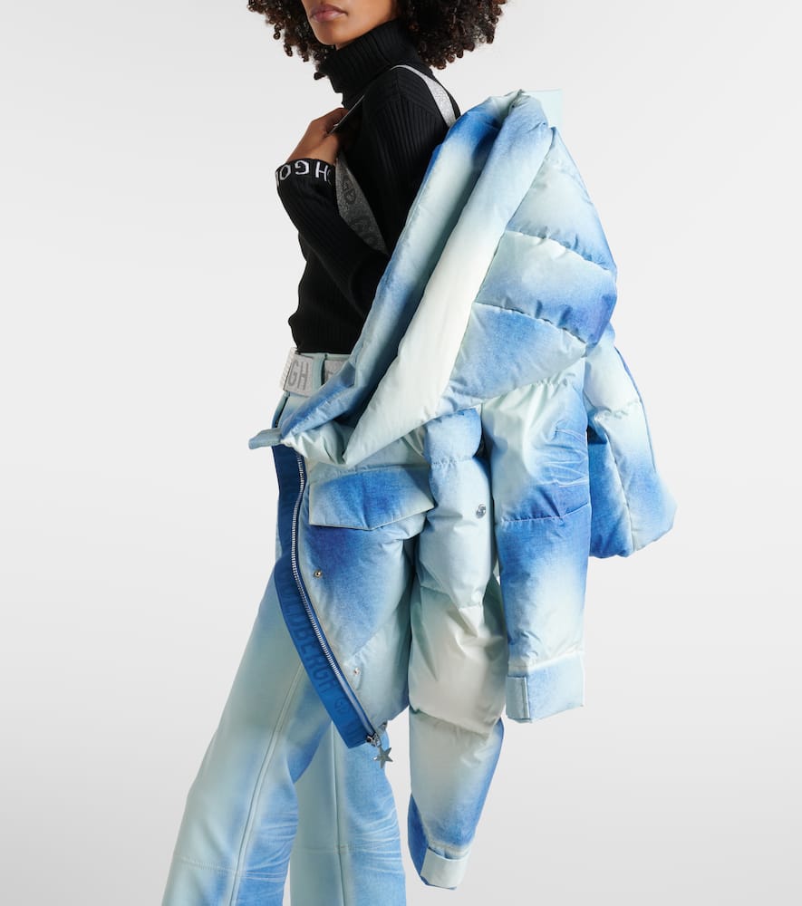Goldbergh Ciel Blue printed ski jacket