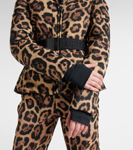 Goldbergh Felis leopard-print down ski jacket