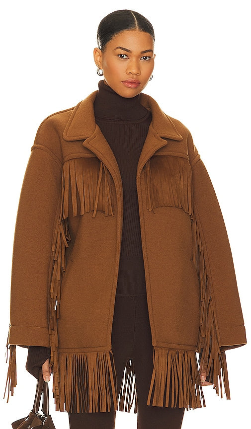 Goldbergh Fringe Jacket in Cognac