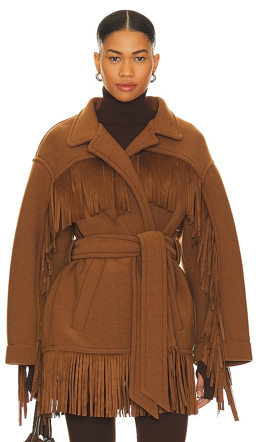 Goldbergh Fringe Jacket in Cognac