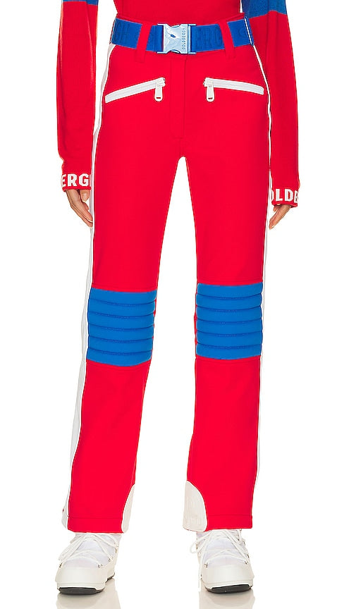 Goldbergh Goalie Ski Trackpants & Sweatpants in Red - Pantalon de ski de gardien de but Goldbergh en rouge - Goldbergh 红色守门员滑雪裤 - Goldbergh Goalie Skihose in Rot - Goldbergh 골키퍼 스키 팬츠레드 색상 - Pantaloni da sci Goldbergh Goalie in rosso