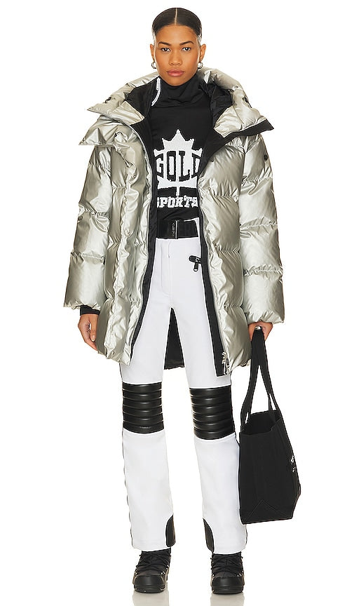 Goldbergh Metallic Jacket in Metallic Silver - Veste métallique Goldbergh en argent métallisé - 金属银 Goldbergh 金属夹克 - Goldbergh Metallic-Jacke in Metallic-Silber - Goldbergh 메탈릭 자켓 - Giacca Goldbergh Metallic in argento metallizzato