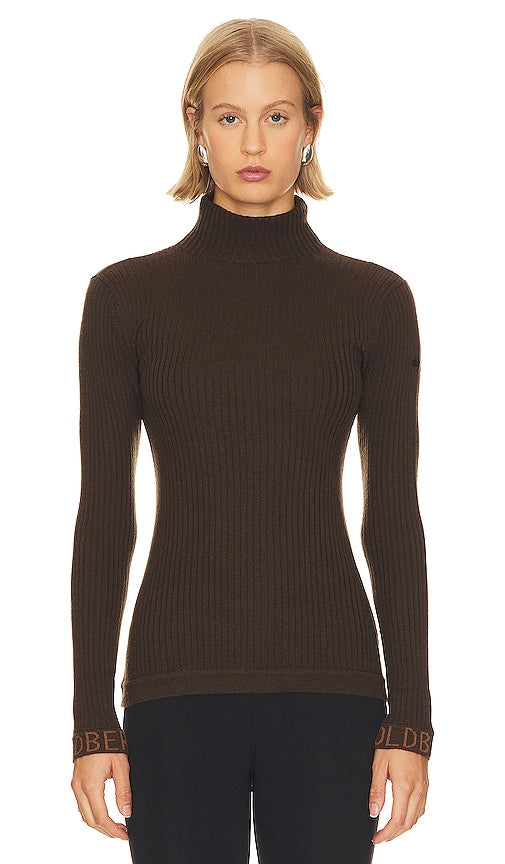 Goldbergh Mira Sweater in Brown - Goldbergh Mira Pull en Marron - Goldbergh Mira 棕色毛衣 - Goldbergh Mira Pullover in Braun - Goldbergh 미라 스웨터브라운 색상 - Maglione Goldbergh Mira in marrone