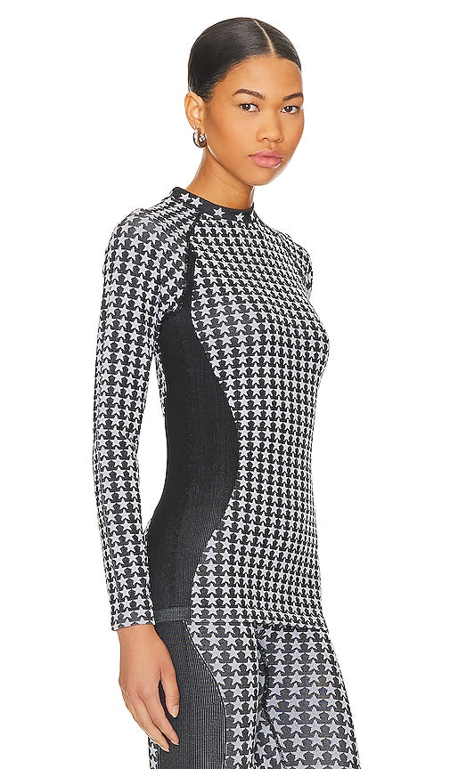 Goldbergh Starlet Baselayer Top in Black & White