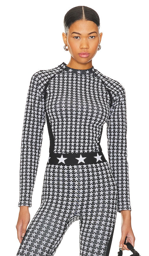 Goldbergh Starlet Baselayer Top in Black & White - Haut de base Goldbergh Starlet en noir et blanc - Goldbergh Starlet 黑白打底上衣 - Goldbergh Starlet Baselayer-Top in Schwarz und Weiß - Goldbergh Starlet 베이스레이어 탑 - Maglia baselayer Goldbergh Starlet in bianco e nero