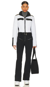 Goldbergh Vision Ski Jumpsuit in White - Combinaison de ski Goldbergh Vision en blanc - Goldbergh Vision 白色滑雪连身衣 - Goldbergh Vision Ski-Overall in Weiß - Goldbergh Vision 스키 점프수트 화이트 색상 - Tuta da sci Goldbergh Vision in bianco