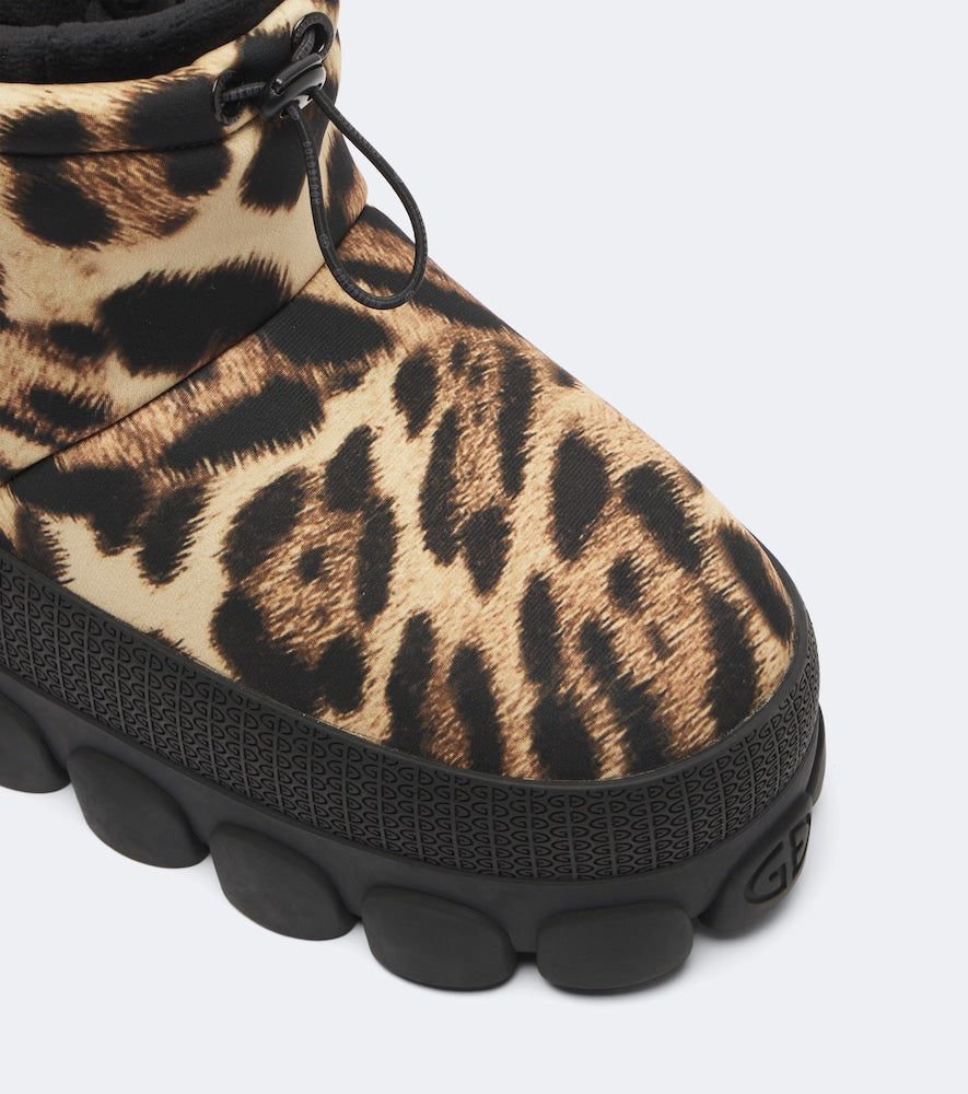 Brown Goldbergh Anika leopard-print snow boots - Flat Boots