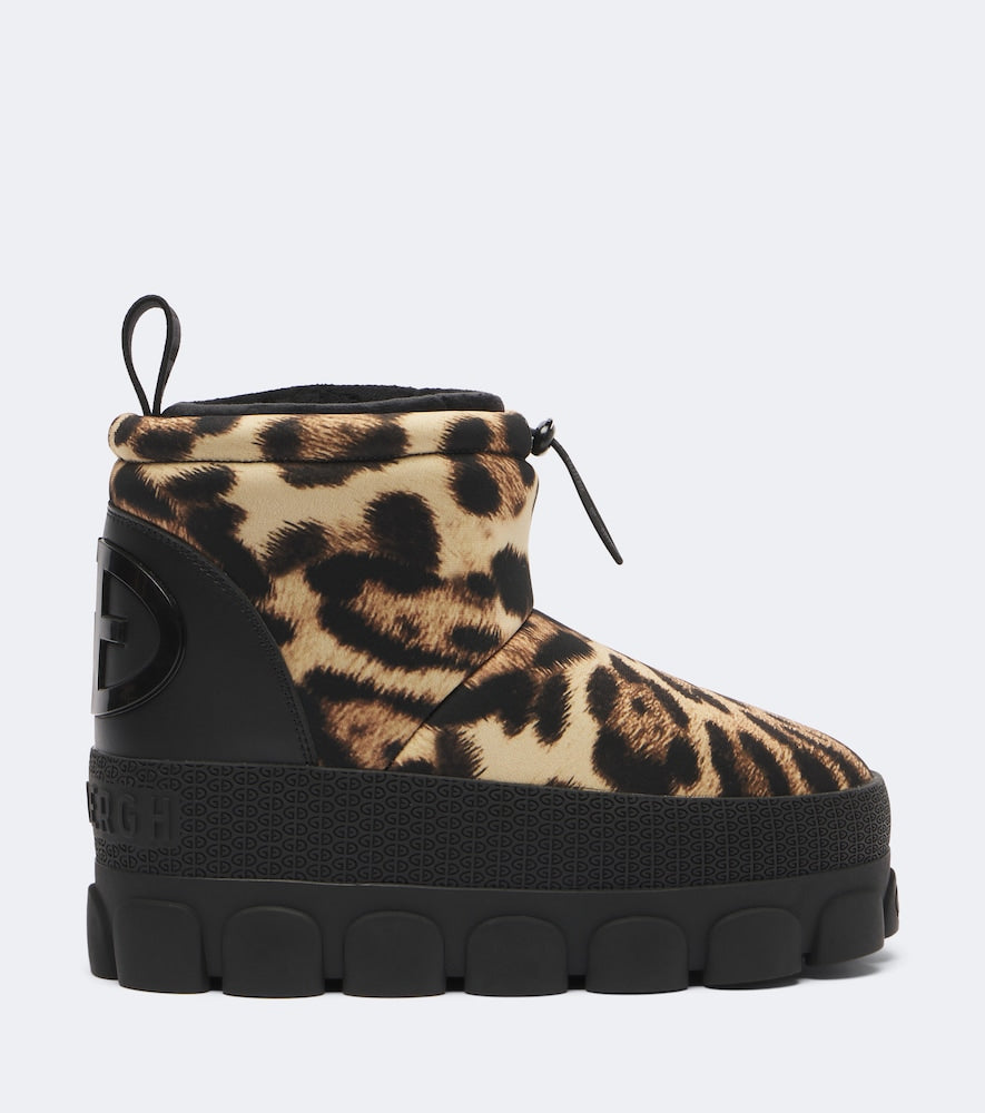 Brown Goldbergh Anika leopard-print snow boots - Flat Boots