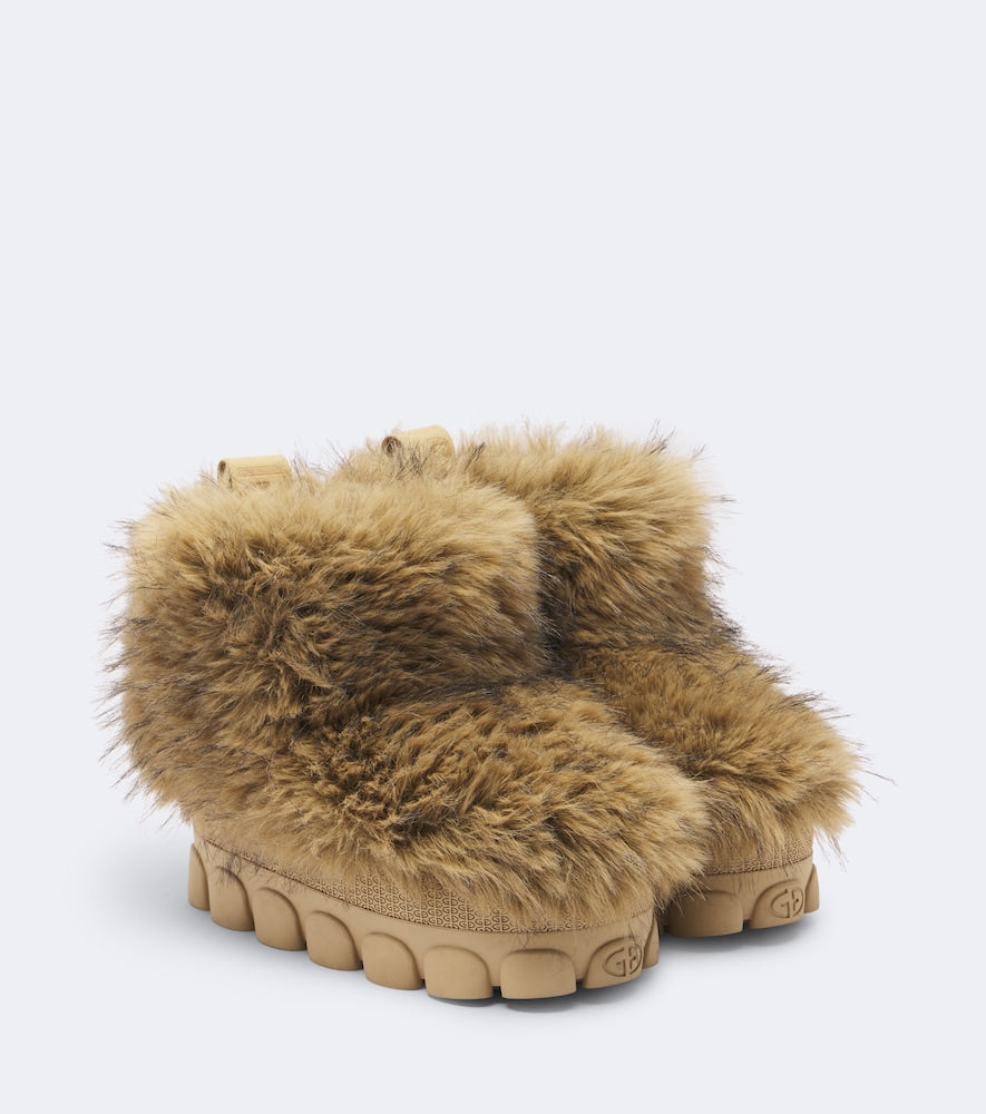 Beige Goldbergh Sofie platform snow boots - Flat Boots