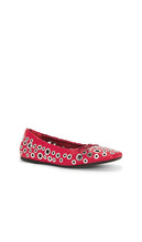 Golden Goose Amy Flat in Red