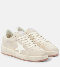 Golden Goose Ball Star 2 leather-trimmed suede sneakers