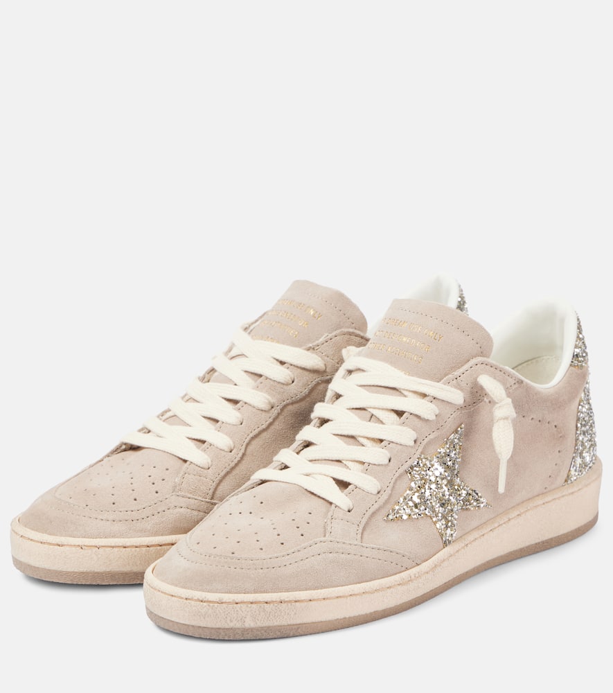 Golden Goose Ball Star glitter suede sneakers
