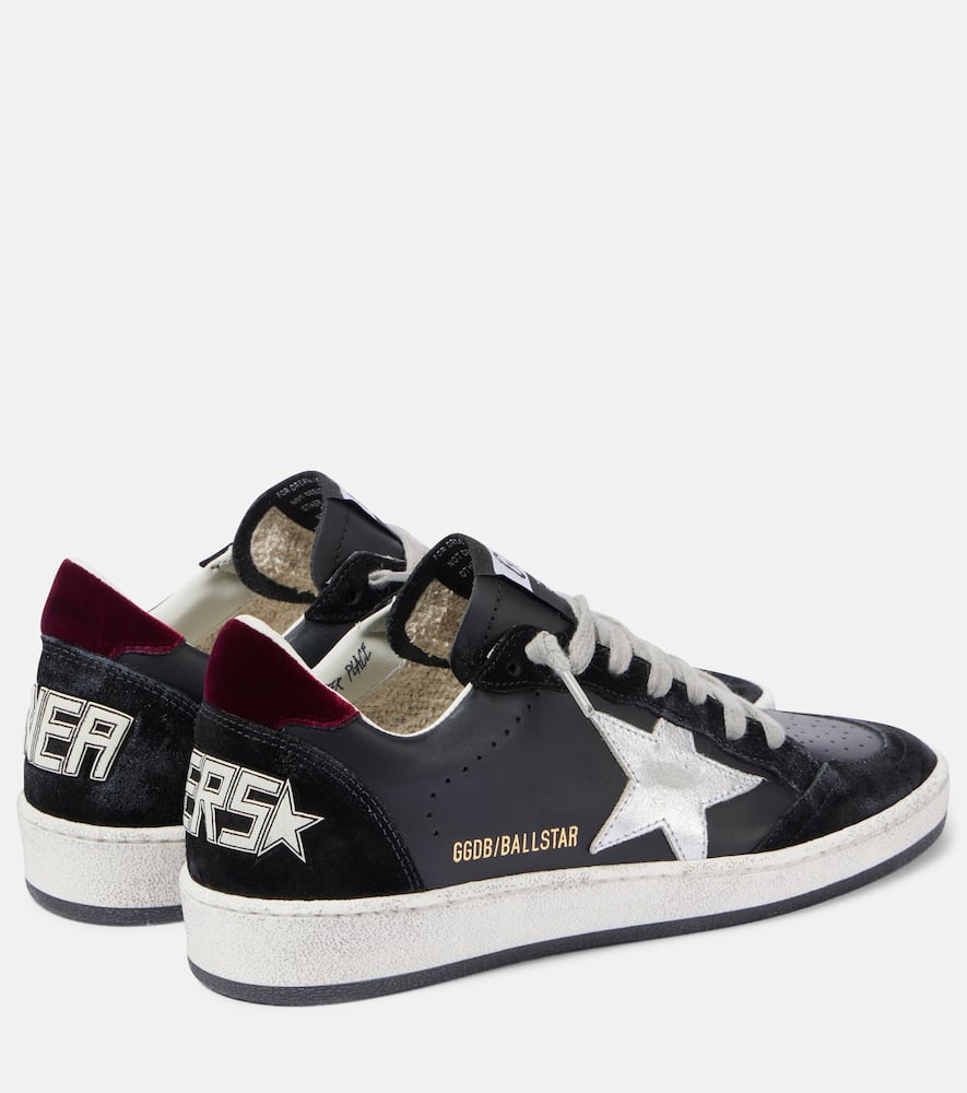 Golden Goose Ball Star leather and velvet sneakers