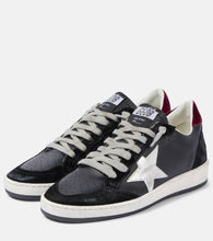 Golden Goose Ball Star leather and velvet sneakers