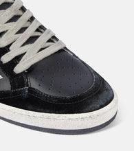 Golden Goose Ball Star leather and velvet sneakers