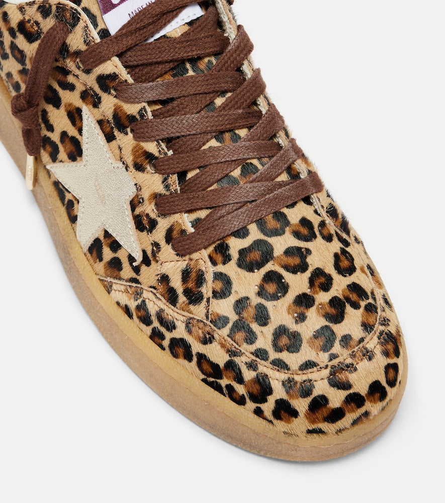 Golden Goose Ball Star printed calf hair sneakers