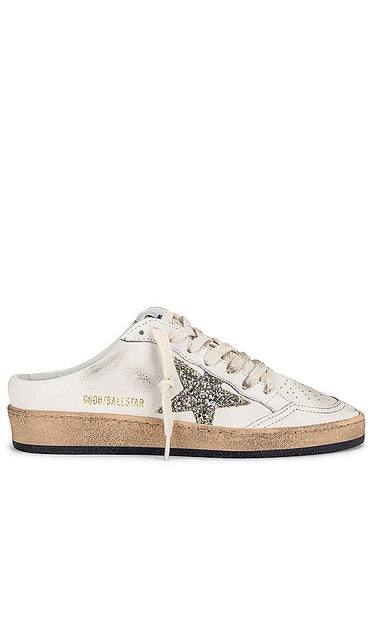Golden Goose Ballstar Sabot Sneaker in White - Baskets Golden Goose Ballstar Sabot en blanc - Golden Goose Ballstar 白色 Sabot 运动鞋 - Golden Goose Ballstar Sabot Sneaker in Weiß - Golden Goose Ballstar 사보 스니커즈화이트 색상 - Sneaker Golden Goose Ballstar Sabot in bianco