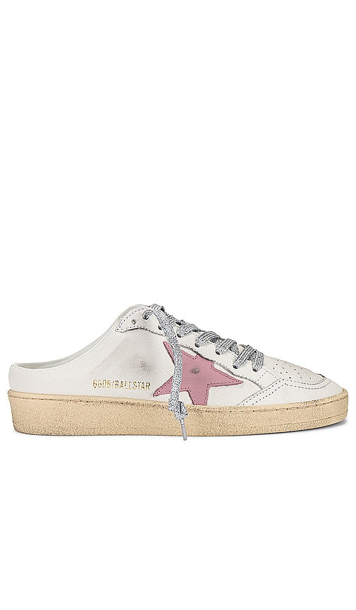 Golden Goose Ballstar Sabot Sneaker in White - Baskets Golden Goose Ballstar Sabot en blanc - Golden Goose Ballstar 白色 Sabot 运动鞋 - Golden Goose Ballstar Sabot Sneaker in Weiß - Golden Goose Ballstar 사보 스니커즈화이트 색상 - Sneaker Golden Goose Ballstar Sabot in bianco