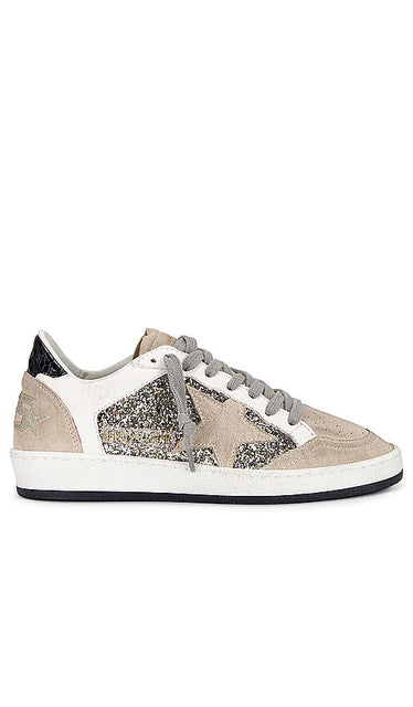 Golden Goose Ballstar Sneaker in Taupe - Baskets Golden Goose Ballstar en taupe - Golden Goose Ballstar 灰褐色运动鞋 - Golden Goose Ballstar Sneaker in Taupe - Golden Goose 볼스타 스니커즈 - Sneaker Golden Goose Ballstar color talpa