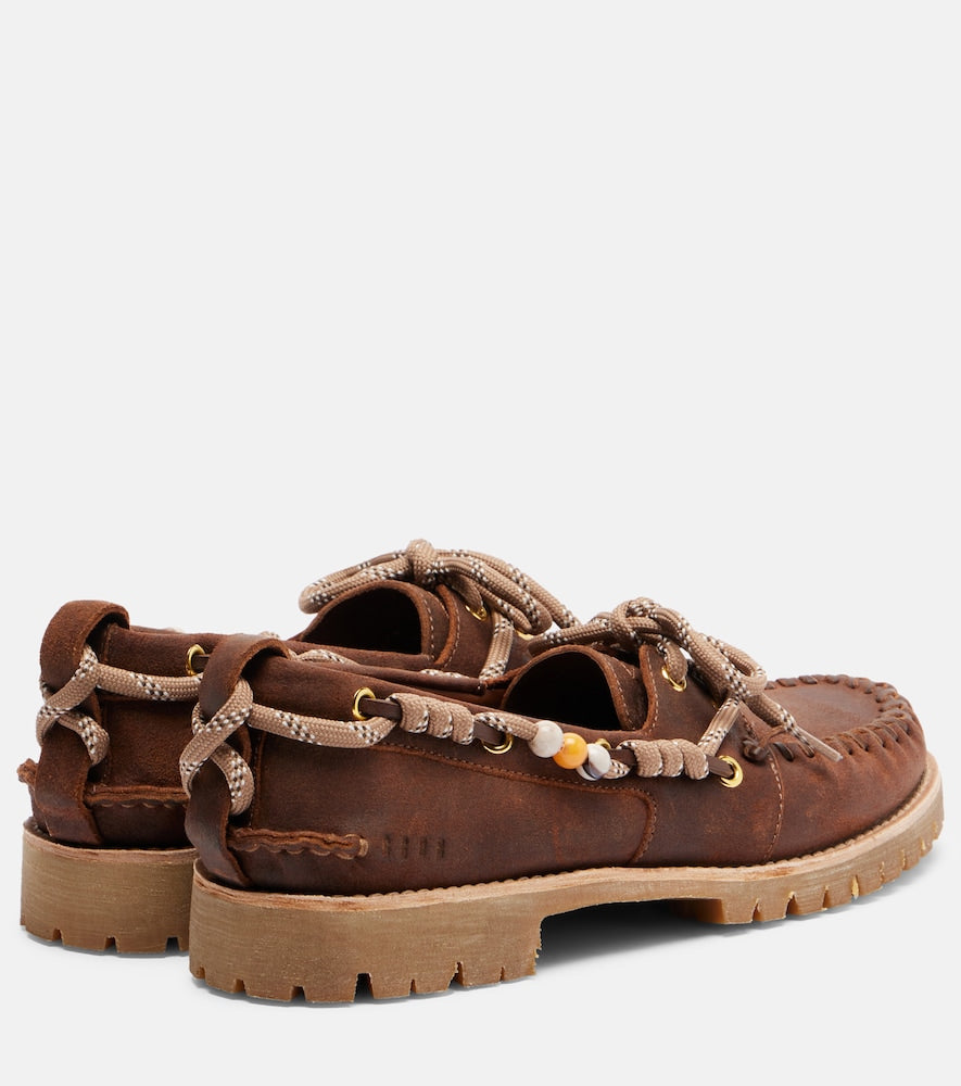 Golden Goose Cruise beaded suede boat shoes