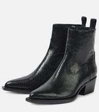 Golden Goose Debbie snake-effect leather ankle boots