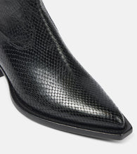 Golden Goose Debbie snake-effect leather ankle boots