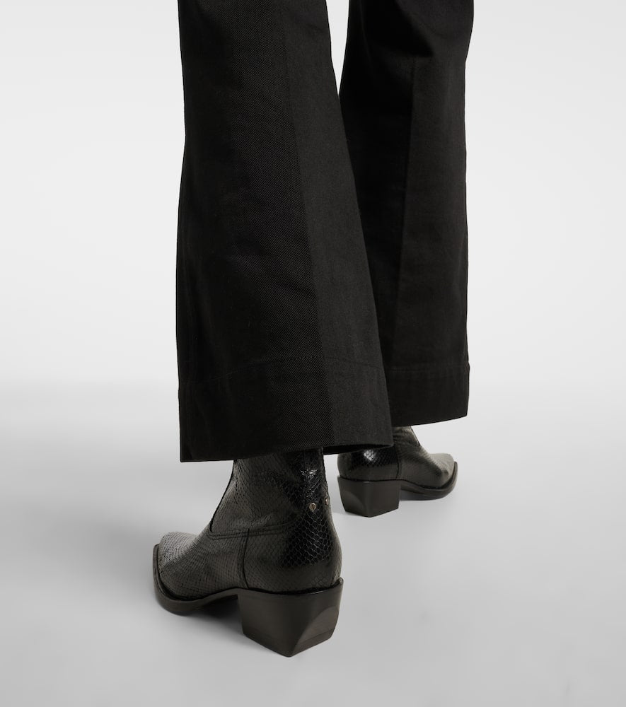 Golden Goose Debbie snake-effect leather ankle boots