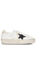 Golden Goose Hi Star Sneaker in White - Baskets Golden Goose Hi Star en blanc - Golden Goose Hi Star 白色运动鞋 - Golden Goose Hi Star Sneaker in Weiß - Golden Goose 하이스타 스니커즈화이트 색상 - Sneaker Golden Goose Hi Star in bianco