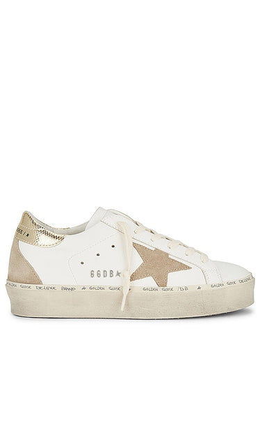 Golden Goose Hi Star Sneaker in White - Baskets Golden Goose Hi Star en blanc - Golden Goose Hi Star 白色运动鞋 - Golden Goose Hi Star Sneaker in Weiß - Golden Goose 하이스타 스니커즈화이트 색상 - Sneaker Golden Goose Hi Star in bianco