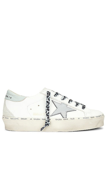 Golden Goose Hi Star Sneaker in White - Baskets Golden Goose Hi Star en blanc - Golden Goose Hi Star 白色运动鞋 - Golden Goose Hi Star Sneaker in Weiß - Golden Goose 하이스타 스니커즈화이트 색상 - Sneaker Golden Goose Hi Star in bianco