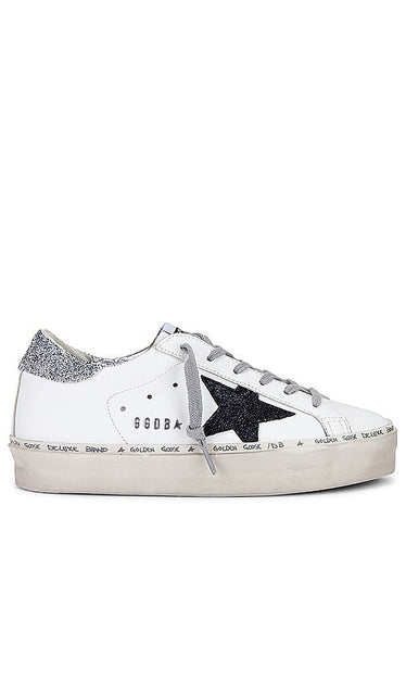 Golden Goose Hi Star Sneaker in White - Baskets Golden Goose Hi Star en blanc - Golden Goose Hi Star 白色运动鞋 - Golden Goose Hi Star Sneaker in Weiß - Golden Goose 하이스타 스니커즈화이트 색상 - Sneaker Golden Goose Hi Star in bianco